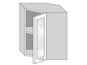 1.60.3у Шкаф настенный (h=720) угловой на 600мм со стекл. дверцей в Снежинске - snezhinsk.magazinmebel.ru | фото