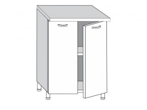 2.60.2 Шкаф-стол на 600мм с 2-мя дверцами в Снежинске - snezhinsk.magazinmebel.ru | фото