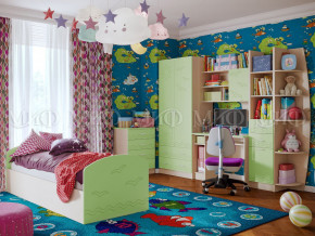 Детская комната Юниор-2 Салатовый в Снежинске - snezhinsk.magazinmebel.ru | фото