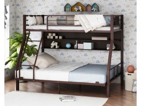 Двухъярусная кровать Гранада-1П 140 коричневый в Снежинске - snezhinsk.magazinmebel.ru | фото