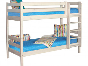Двухъярусная кровать Соня с прямой лестницей Вариант 9 белая в Снежинске - snezhinsk.magazinmebel.ru | фото - изображение 2