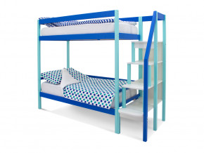 Двухъярусная кровать Svogen мятно-синий в Снежинске - snezhinsk.magazinmebel.ru | фото - изображение 1