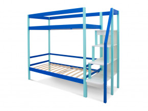 Двухъярусная кровать Svogen мятно-синий в Снежинске - snezhinsk.magazinmebel.ru | фото - изображение 2
