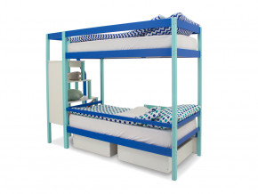 Двухъярусная кровать Svogen с ящиками мятно-синий в Снежинске - snezhinsk.magazinmebel.ru | фото - изображение 5