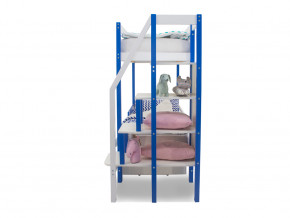 Двухъярусная кровать Svogen с ящиками сине-белый в Снежинске - snezhinsk.magazinmebel.ru | фото - изображение 4
