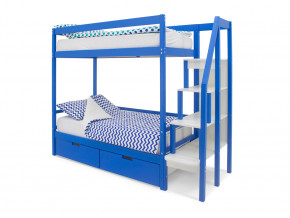 Двухъярусная кровать Svogen с ящиками синий в Снежинске - snezhinsk.magazinmebel.ru | фото