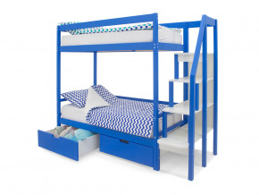 Двухъярусная кровать Svogen с ящиками синий в Снежинске - snezhinsk.magazinmebel.ru | фото - изображение 2