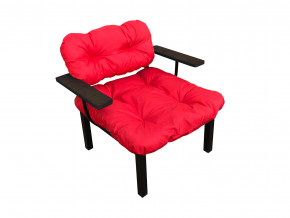 Кресло Дачное красная подушка в Снежинске - snezhinsk.magazinmebel.ru | фото