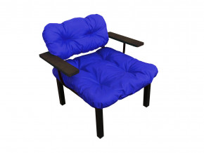 Кресло Дачное синяя подушка в Снежинске - snezhinsk.magazinmebel.ru | фото