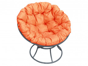 Кресло Папасан без ротанга оранжевая подушка в Снежинске - snezhinsk.magazinmebel.ru | фото