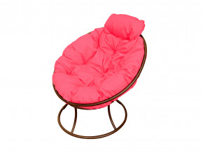 Кресло Папасан мини без ротанга розовая подушка в Снежинске - snezhinsk.magazinmebel.ru | фото