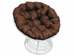Кресло Папасан с ротангом коричневая подушка в Снежинске - snezhinsk.magazinmebel.ru | фото