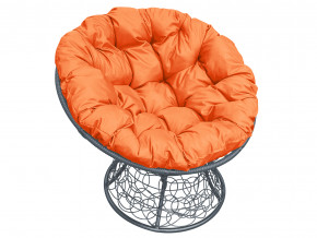 Кресло Папасан с ротангом оранжевая подушка в Снежинске - snezhinsk.magazinmebel.ru | фото