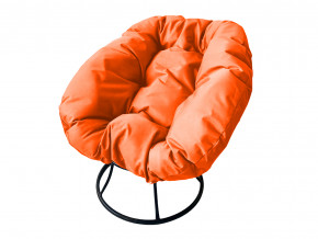 Кресло Пончик без ротанга оранжевая подушка в Снежинске - snezhinsk.magazinmebel.ru | фото