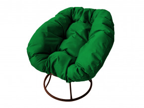Кресло Пончик без ротанга зелёная подушка в Снежинске - snezhinsk.magazinmebel.ru | фото