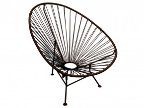 Кресло Ракушка с ротангом коричневый в Снежинске - snezhinsk.magazinmebel.ru | фото