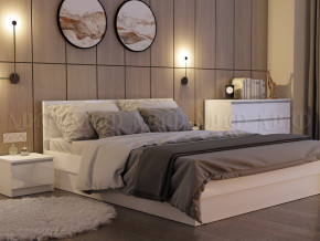 Кровать 1400 Челси Белый глянец в Снежинске - snezhinsk.magazinmebel.ru | фото - изображение 2