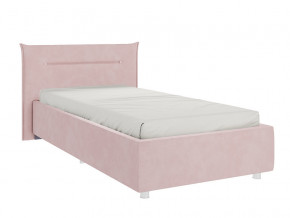 Кровать Альба 900 велюр нежно-розовый в Снежинске - snezhinsk.magazinmebel.ru | фото