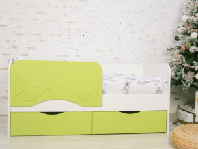 Кровать Бабочка белый/салатовый софт в Снежинске - snezhinsk.magazinmebel.ru | фото