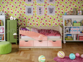 Кровать Бабочки 1600 Розовый металлик в Снежинске - snezhinsk.magazinmebel.ru | фото