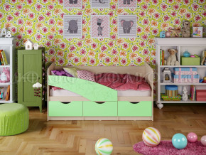 Кровать Бабочки 1600 Салатовый в Снежинске - snezhinsk.magazinmebel.ru | фото - изображение 1