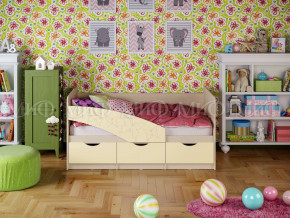 Кровать Бабочки 1600 Ваниль в Снежинске - snezhinsk.magazinmebel.ru | фото