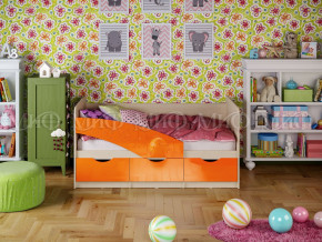 Кровать Бабочки 1800 Оранжевый металлик в Снежинске - snezhinsk.magazinmebel.ru | фото - изображение 1