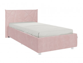 Кровать Бест 900 велюр нежно-розовый в Снежинске - snezhinsk.magazinmebel.ru | фото