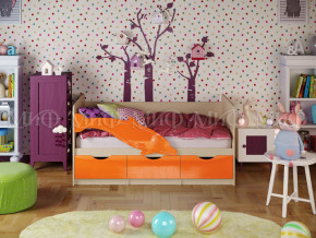 Кровать Дельфин-1 1600 Оранжевый металлик в Снежинске - snezhinsk.magazinmebel.ru | фото - изображение 1