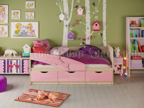 Кровать Дельфин 1600 Розовый металлик в Снежинске - snezhinsk.magazinmebel.ru | фото