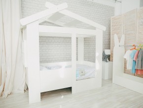 Кровать детская Теремок без ящика белая в Снежинске - snezhinsk.magazinmebel.ru | фото