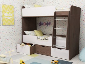 Кровать двухъярусная Малыш двойняшка бодега-белый в Снежинске - snezhinsk.magazinmebel.ru | фото - изображение 1