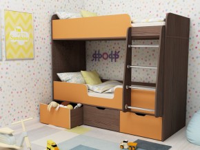 Кровать двухъярусная Малыш двойняшка бодега-оранжевый в Снежинске - snezhinsk.magazinmebel.ru | фото - изображение 1