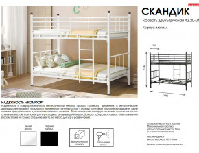 Кровать двухъярусная Скандик 42.20-01 в Снежинске - snezhinsk.magazinmebel.ru | фото - изображение 2
