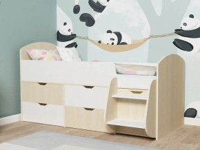Кровать Малыш-7 Дуб-Белое дерево в Снежинске - snezhinsk.magazinmebel.ru | фото
