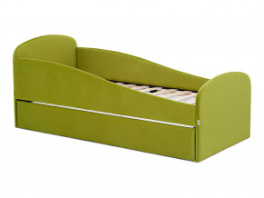 Кровать с ящиком Letmo оливковый (велюр) в Снежинске - snezhinsk.magazinmebel.ru | фото