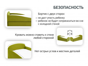 Кровать с ящиком Letmo оливковый (велюр) в Снежинске - snezhinsk.magazinmebel.ru | фото - изображение 13