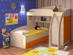 Кровать Соня 1+2 Оранжевый в Снежинске - snezhinsk.magazinmebel.ru | фото - изображение 1