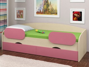 Кровать Соня 2 дуб молочный-розовый в Снежинске - snezhinsk.magazinmebel.ru | фото - изображение 2