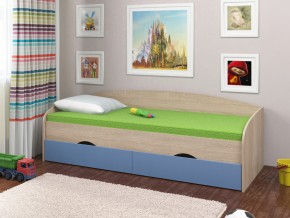 Кровать Соня 2 сонома-голубой в Снежинске - snezhinsk.magazinmebel.ru | фото
