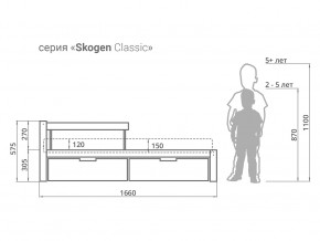 Кровать Svogen classic с ящиками и бортиком дерево-белый в Снежинске - snezhinsk.magazinmebel.ru | фото - изображение 2