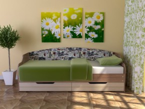 Кровать Юниор Тип 2 Микровелюр-марки 800х1600 в Снежинске - snezhinsk.magazinmebel.ru | фото