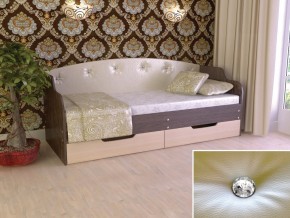 Кровать Юниор Тип 2 Венге/дуб молочный 800х1600 в Снежинске - snezhinsk.magazinmebel.ru | фото - изображение 1