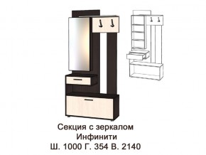 Секция с зеркалом в Снежинске - snezhinsk.magazinmebel.ru | фото
