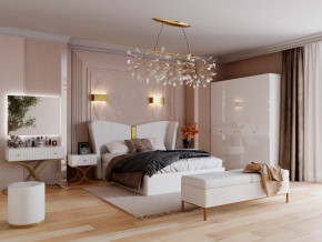 Спальня Рише белый глянец с перламутром в Снежинске - snezhinsk.magazinmebel.ru | фото - изображение 1