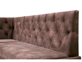 Угловой диван Призма со стяжкми коричневый со спальным местом в Снежинске - snezhinsk.magazinmebel.ru | фото - изображение 2