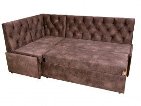 Угловой диван Призма со стяжкми коричневый со спальным местом в Снежинске - snezhinsk.magazinmebel.ru | фото - изображение 4